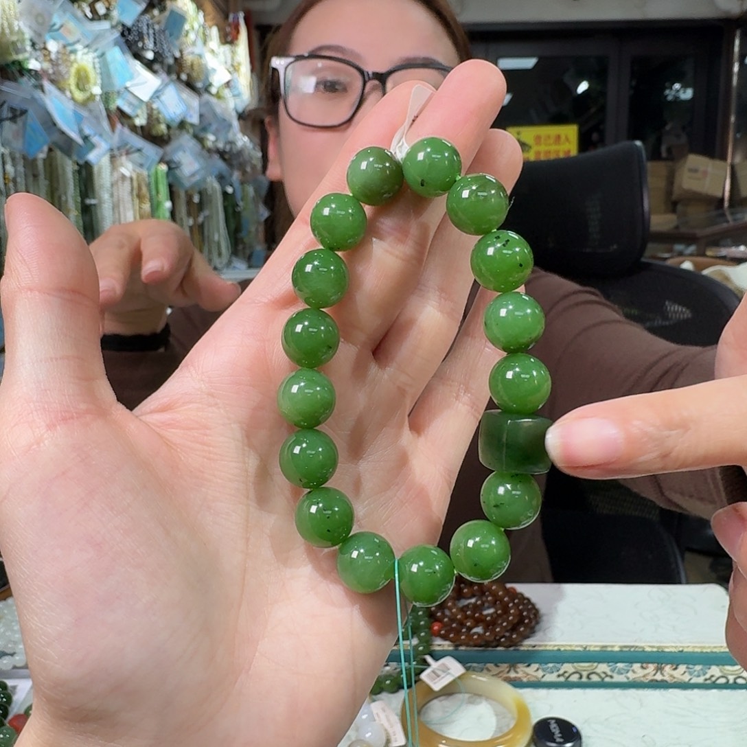 和田玉未镶嵌手链