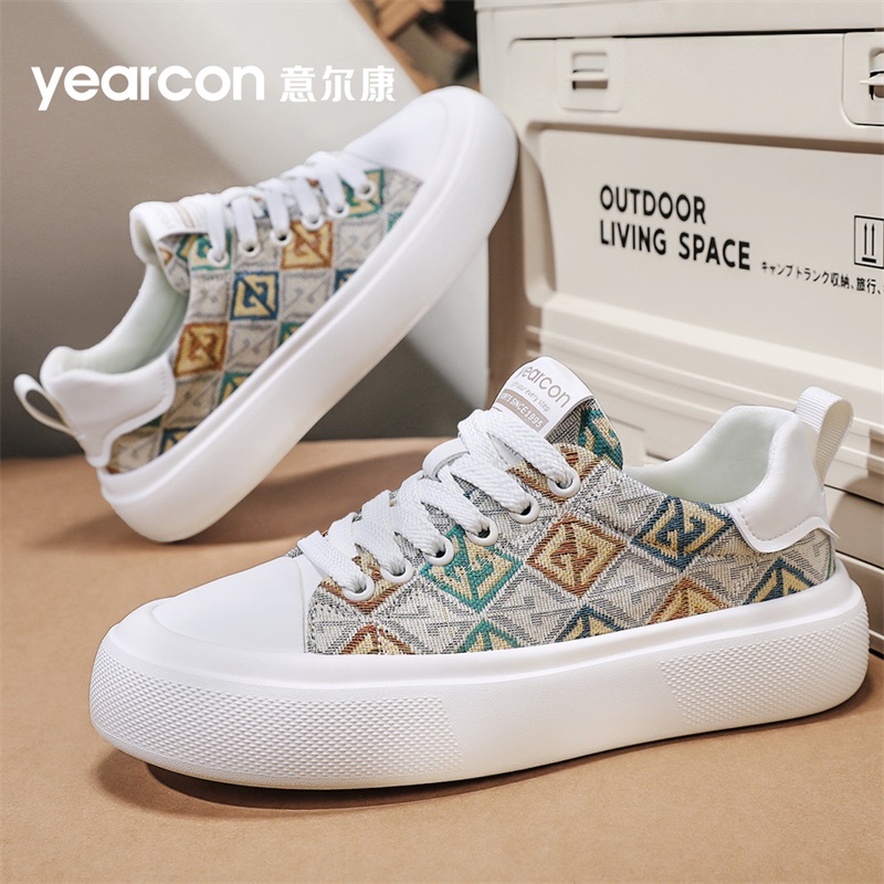 YEARCON/意尔康男鞋夏季新款休闲鞋百搭厚底透气男经典潮流时尚鞋