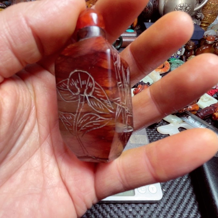 滴血莲花菩提把件扮**虎