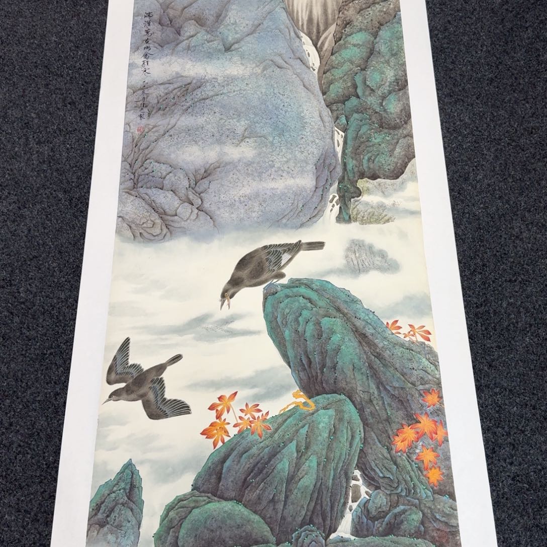 国画国画作品山水花鸟纯手绘