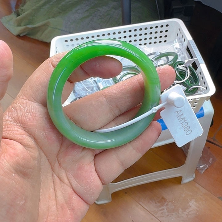 和田玉（碧玉）手镯未镶嵌54