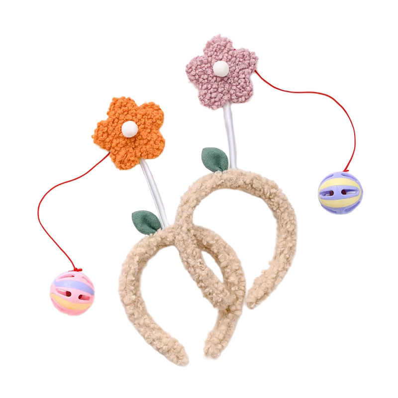 【圆泡泡】宝宝换尿不湿哄娃神器创意摇铃发箍玩具宠物玩具