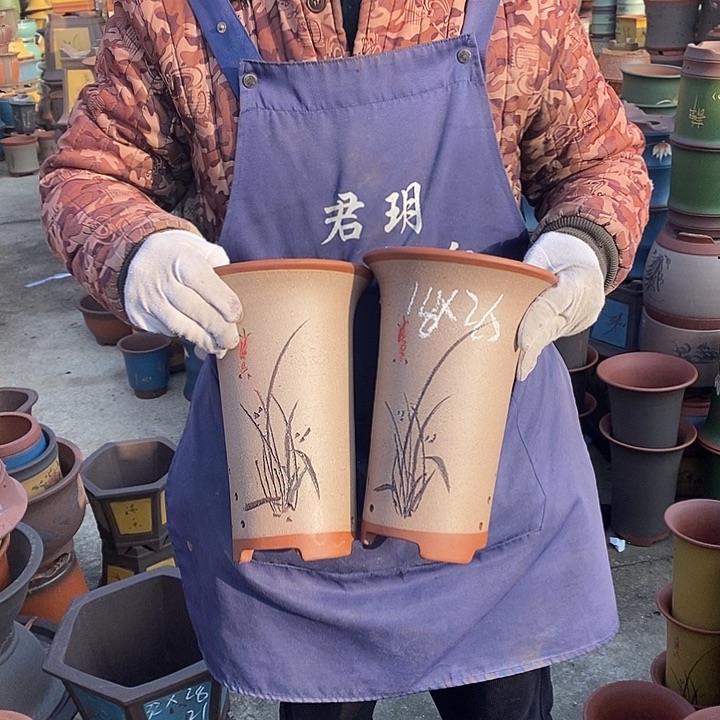 紫砂花盆紫砂花盆