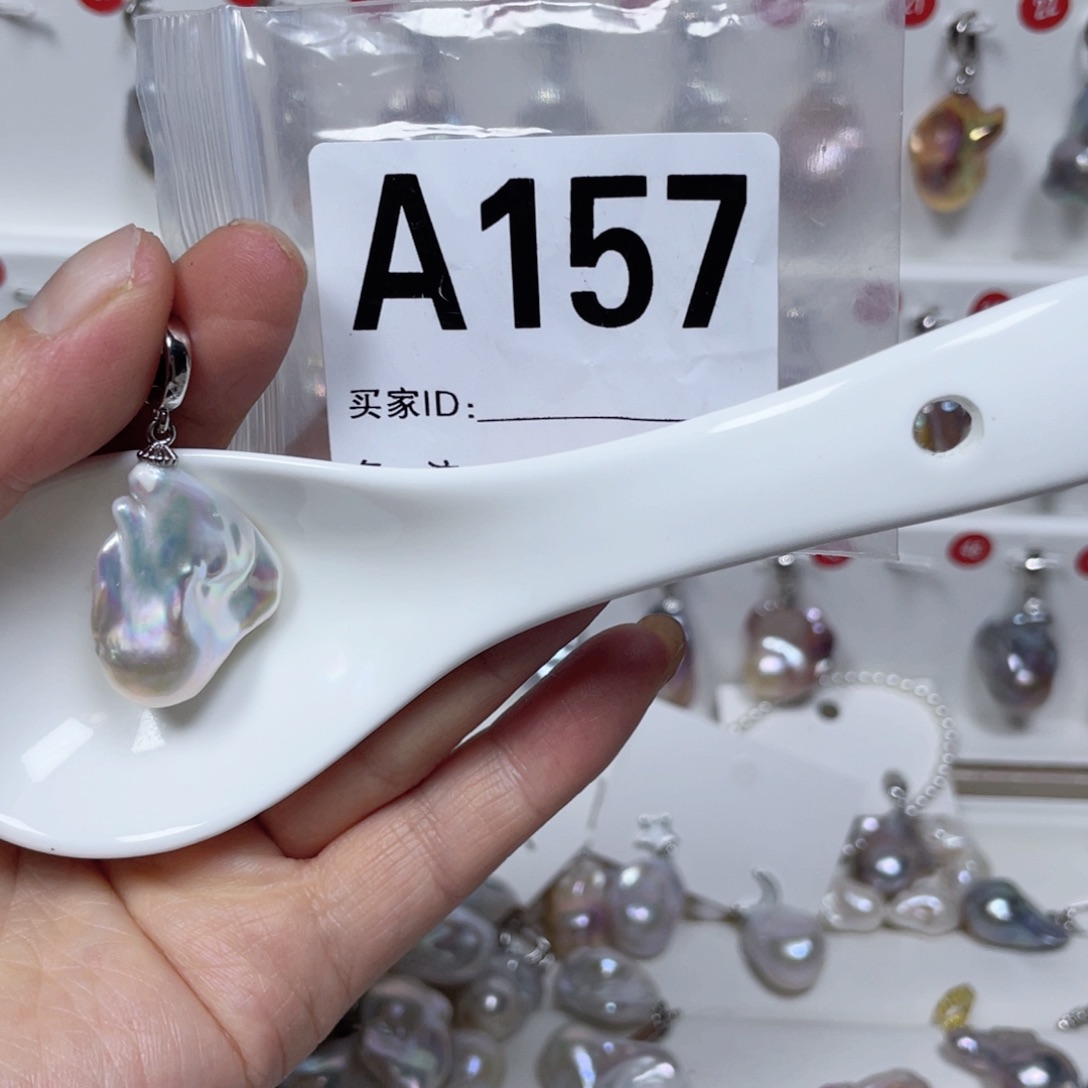 淡水珍珠巴洛克银S925镶嵌