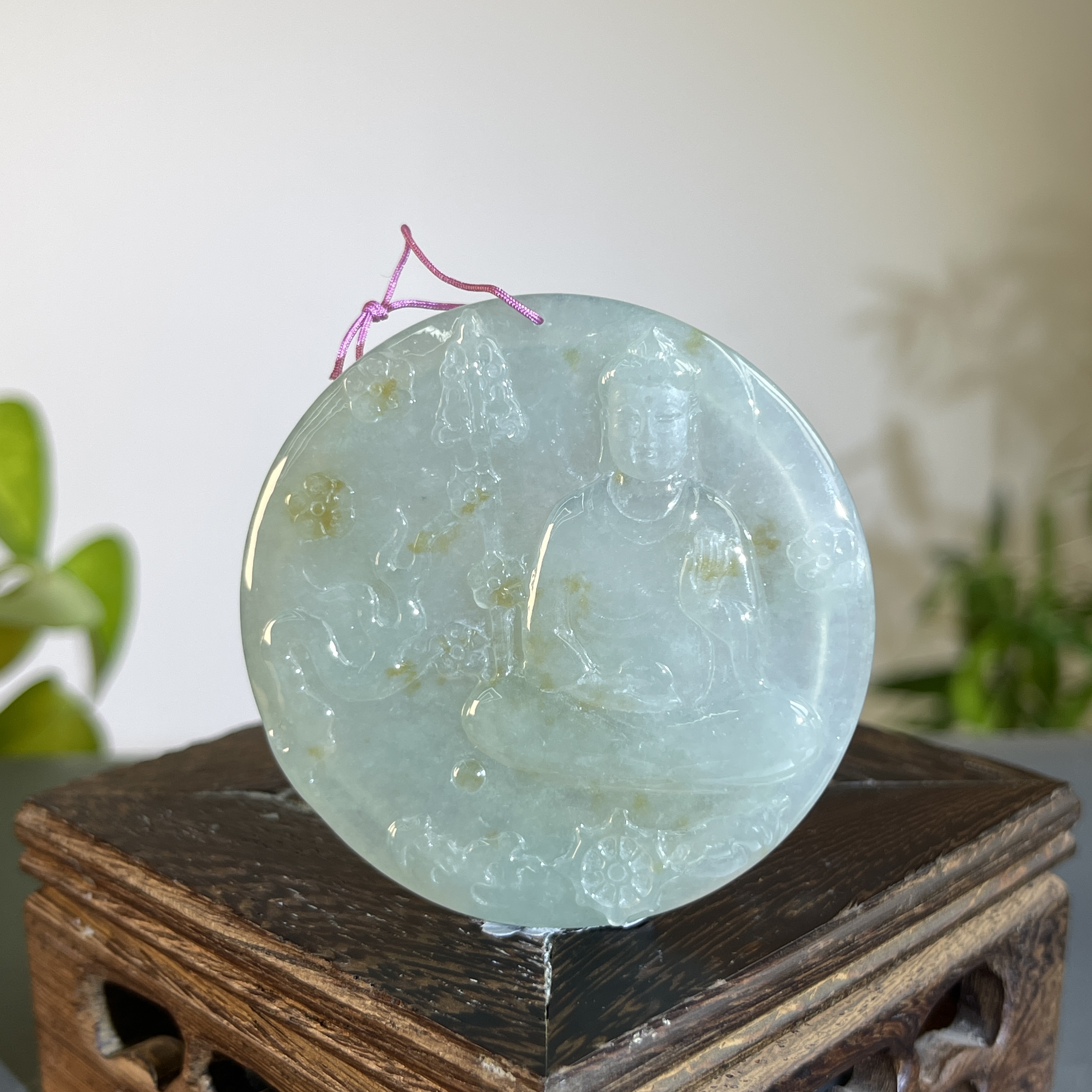 JXW18-91 天然缅甸A货翡翠 阿弥陀佛