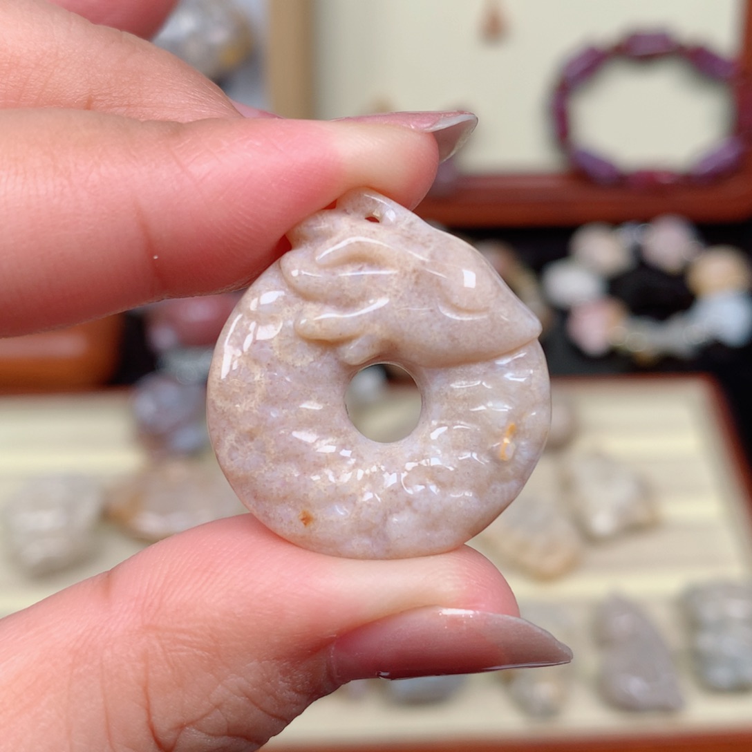 硅化玉珊瑚玉未镶嵌