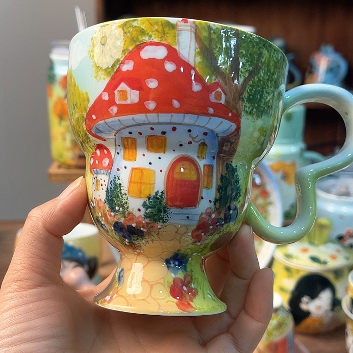 陶景德镇釉下手绘陶瓷 