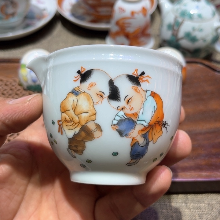 纯手绘精品盖碗杯