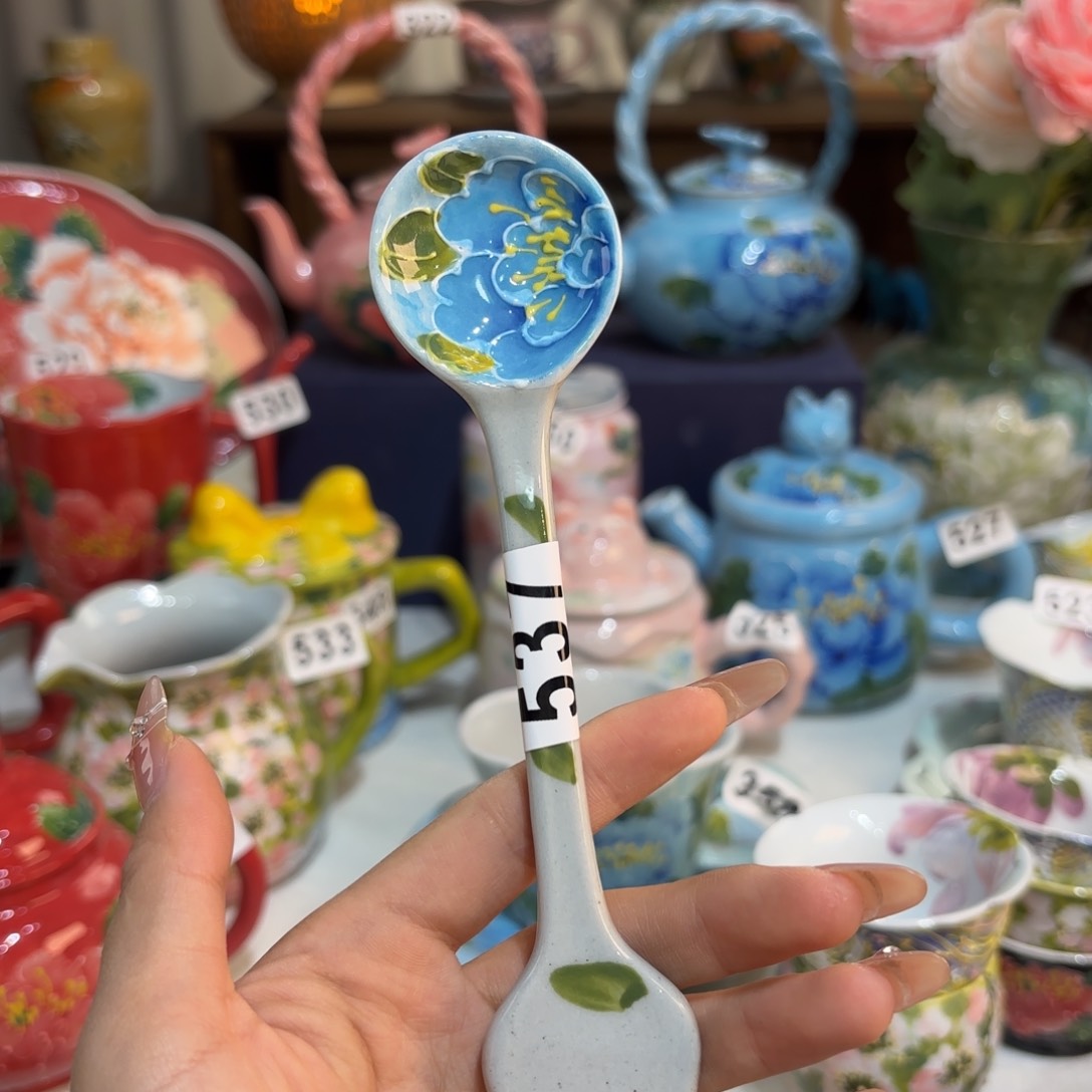 景德镇手绘高温釉下彩陶瓷茶具