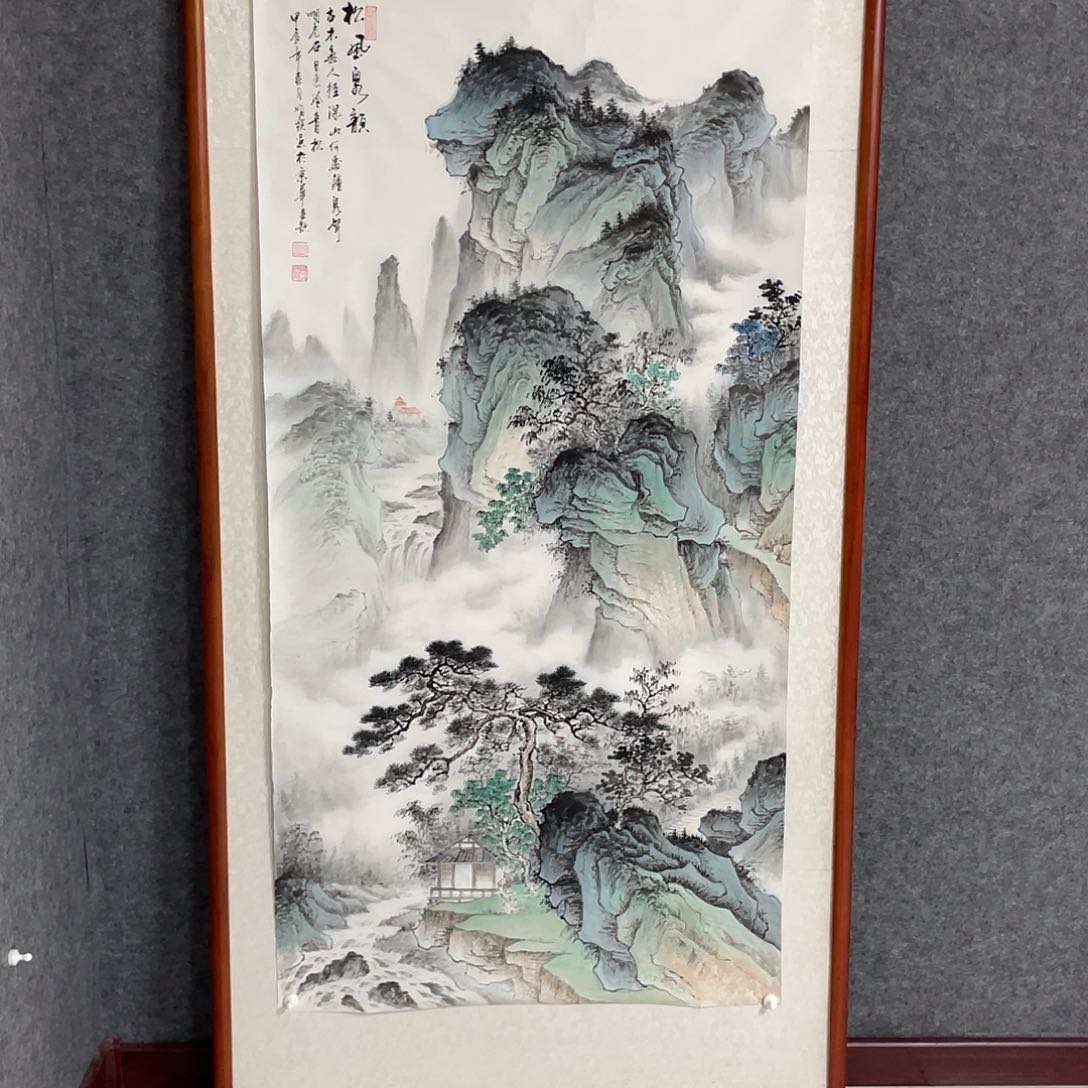 国画青**鹭四尺画芯作品