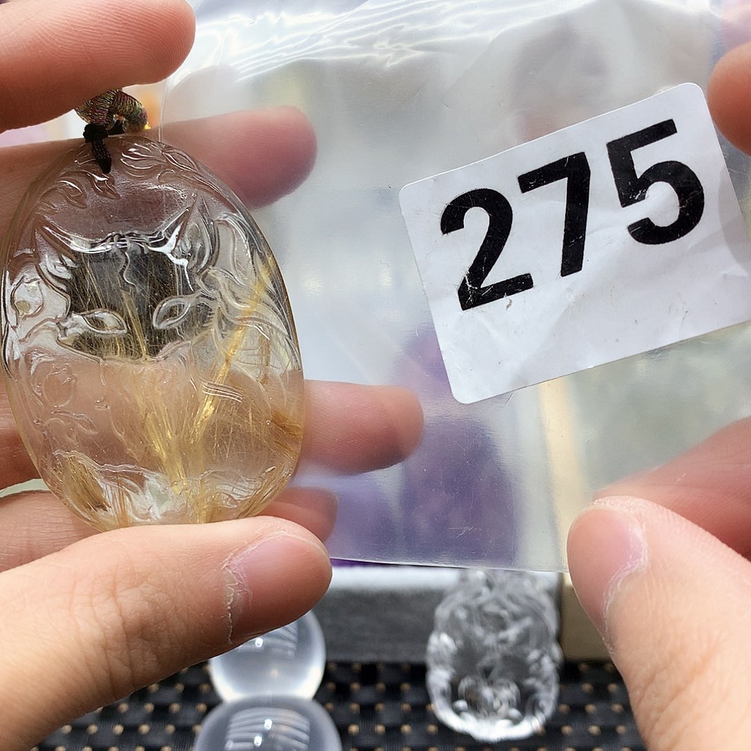 水晶颈饰未镶嵌挂件