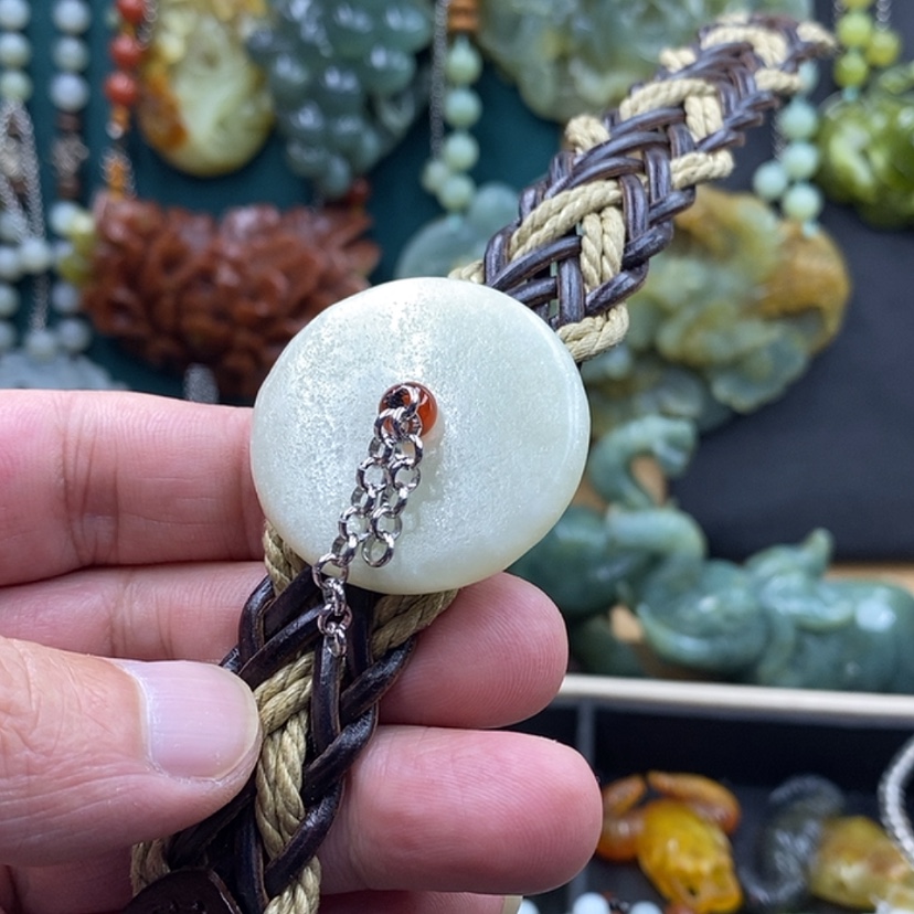 【闪购商品】未镶嵌岫玉手牌