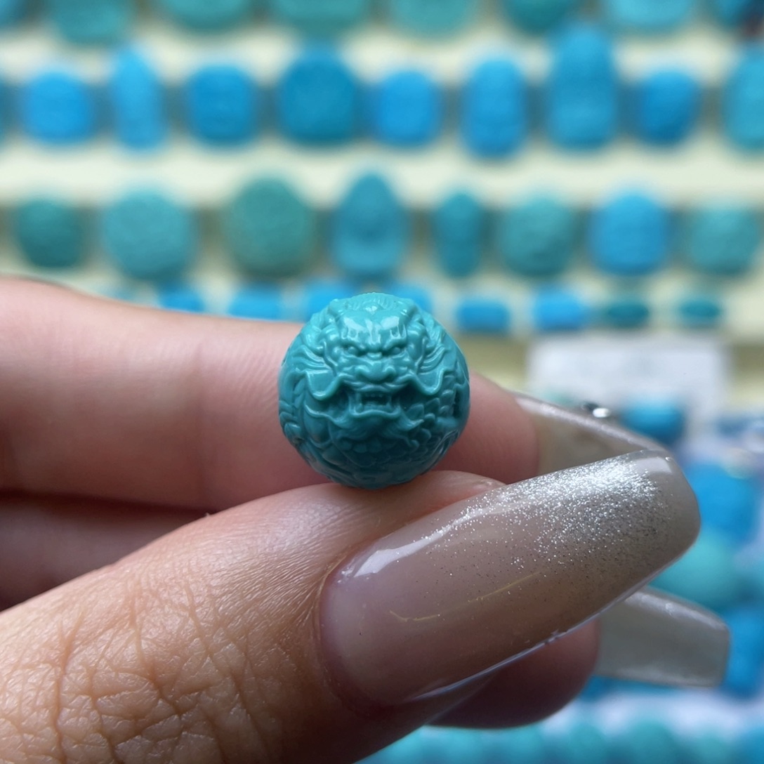 绿松石龙珠，尺寸13未镶嵌