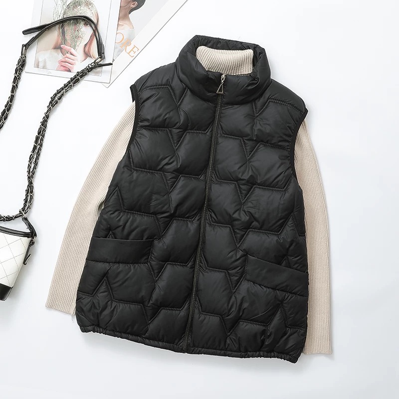 6053 秋冬大码棉马甲内穿保暖背心马甲