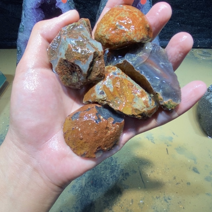 未镶嵌玛瑙/玉髓珠宝半成品