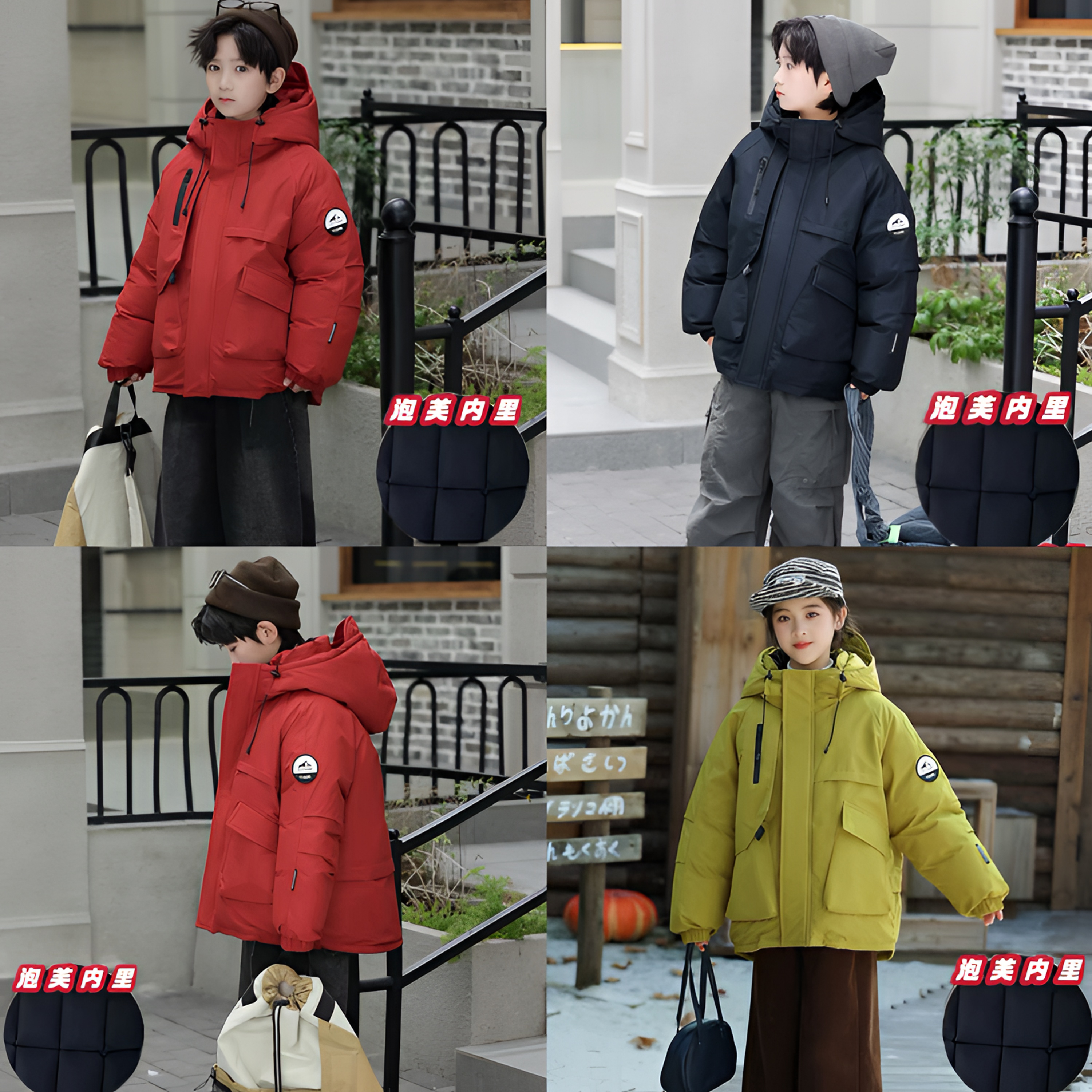 【三防冲锋衣】男童女童加厚冬季保暖亲子装户外棉服【顺丰现货现发】