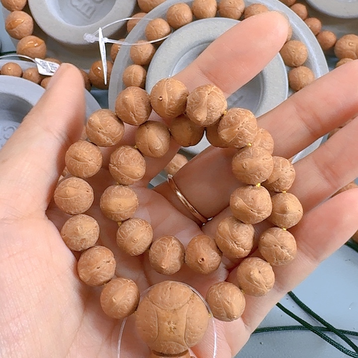 凤眼菩提把件10.5mm手持85@WF105156