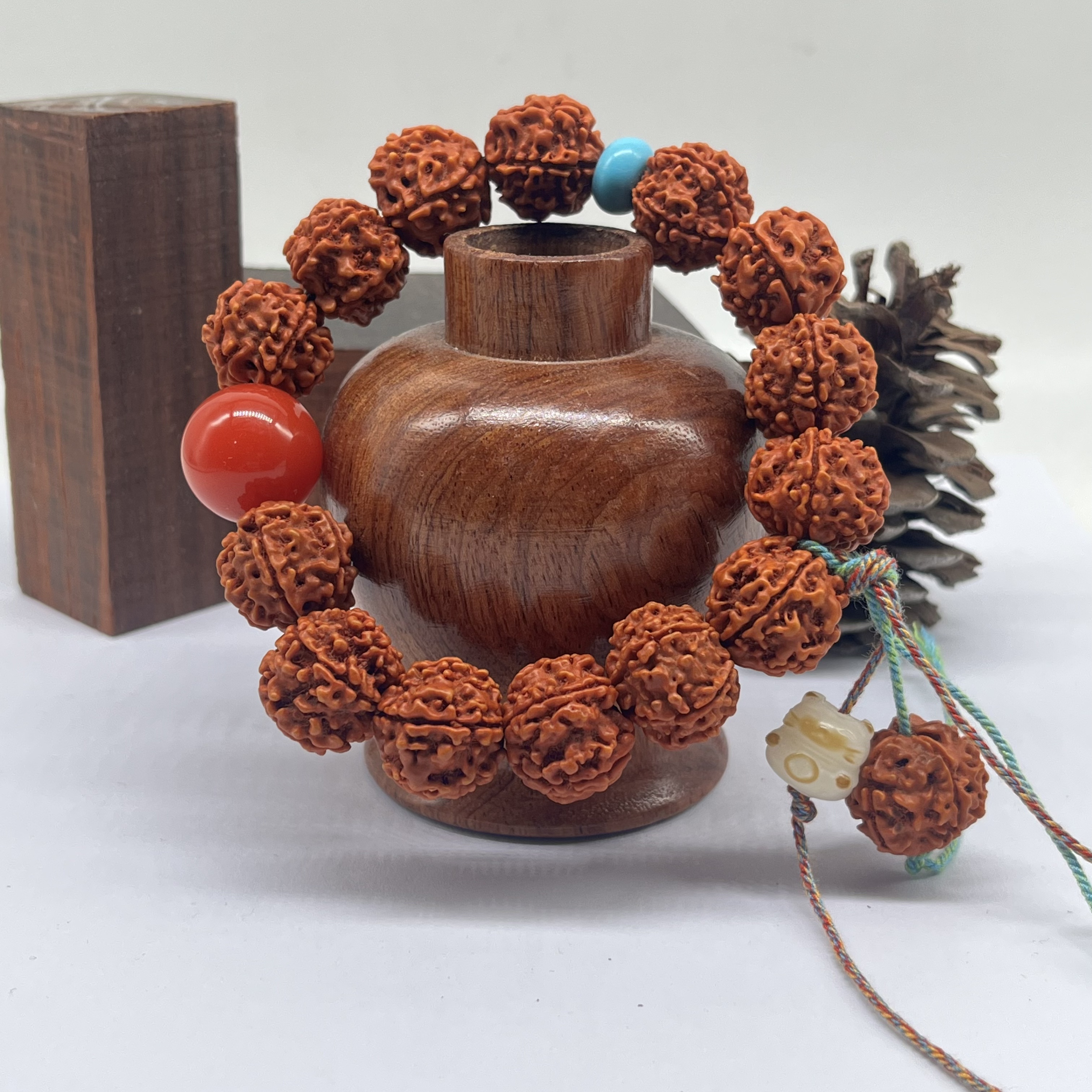 金刚菩提吊猫猫配饰珠单圈手串卡15无礼盒 1743