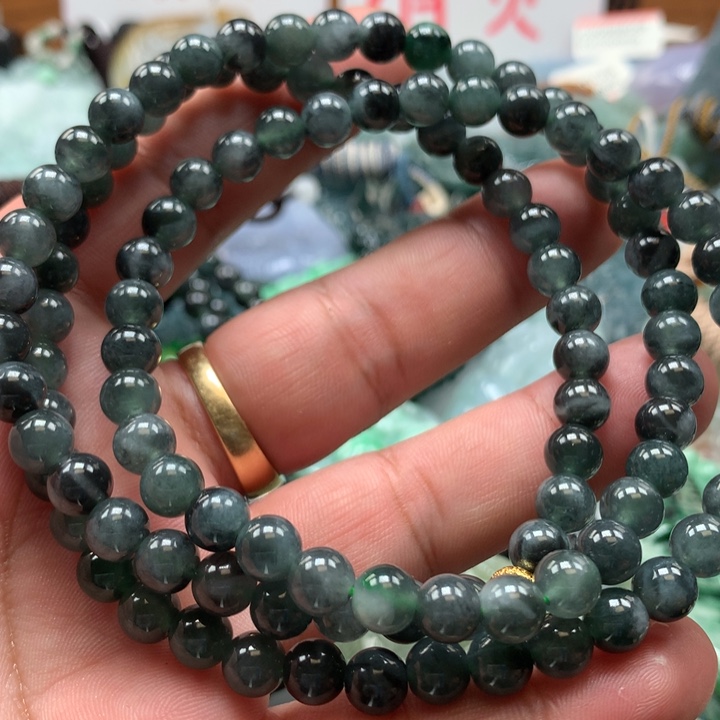 翡翠颈饰未镶嵌保真天然a货翡翠