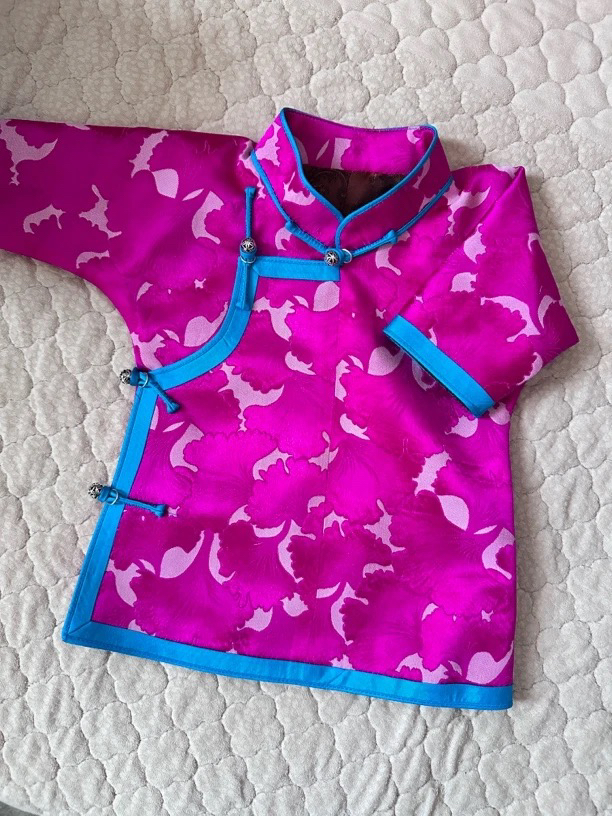 3个月儿童蒙古袍 民族服饰