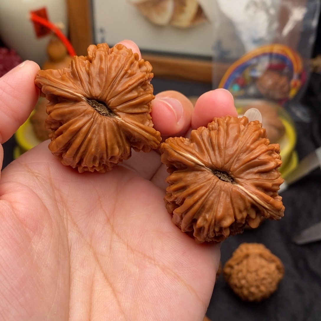 把件文玩核桃42老树四座楼