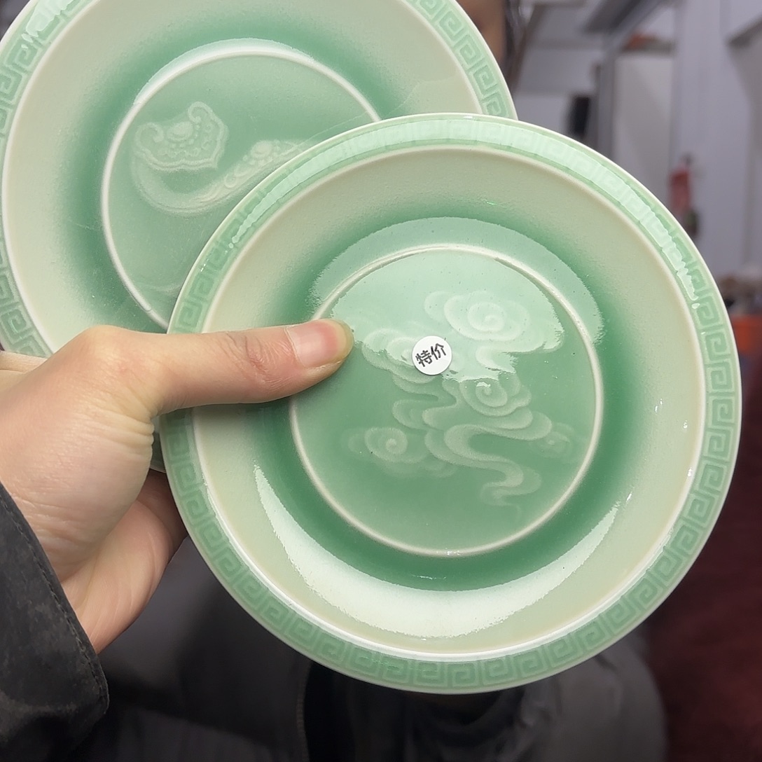 龙泉云间青瓷小米茶器