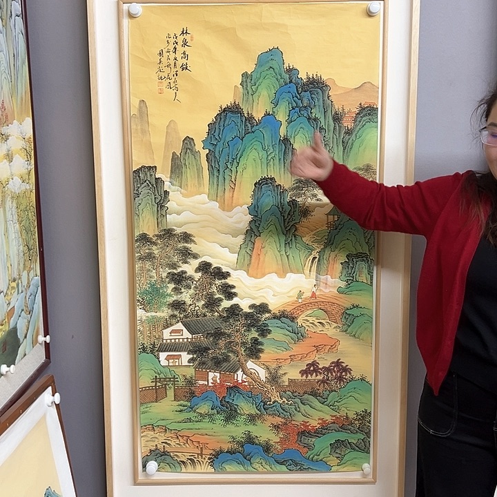 国画中美老师手绘国画作品