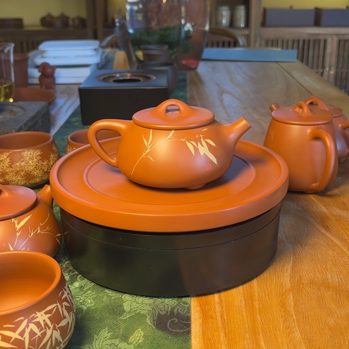 建水紫陶壶复烧壶东野