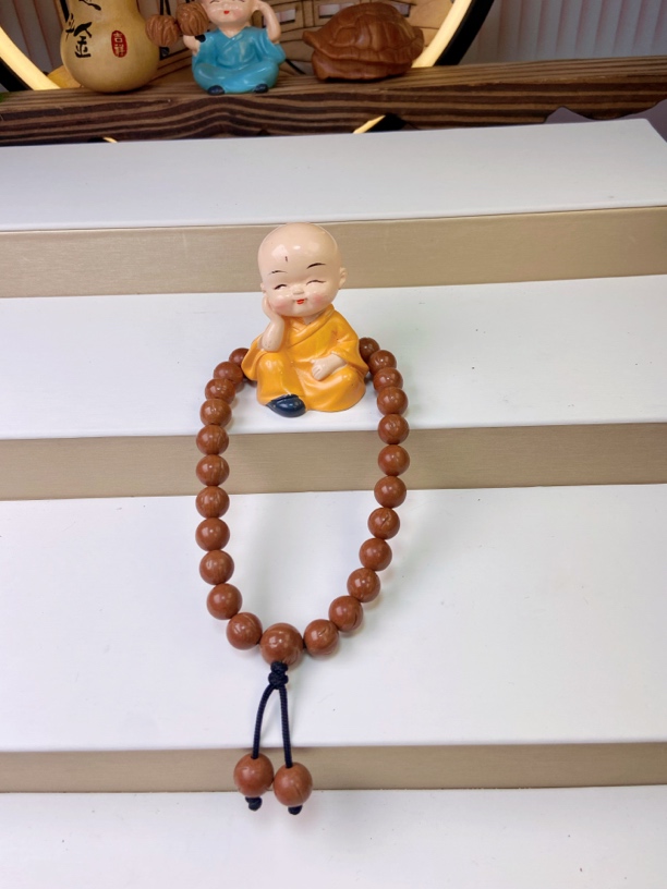 龙纹正圆光珠手串