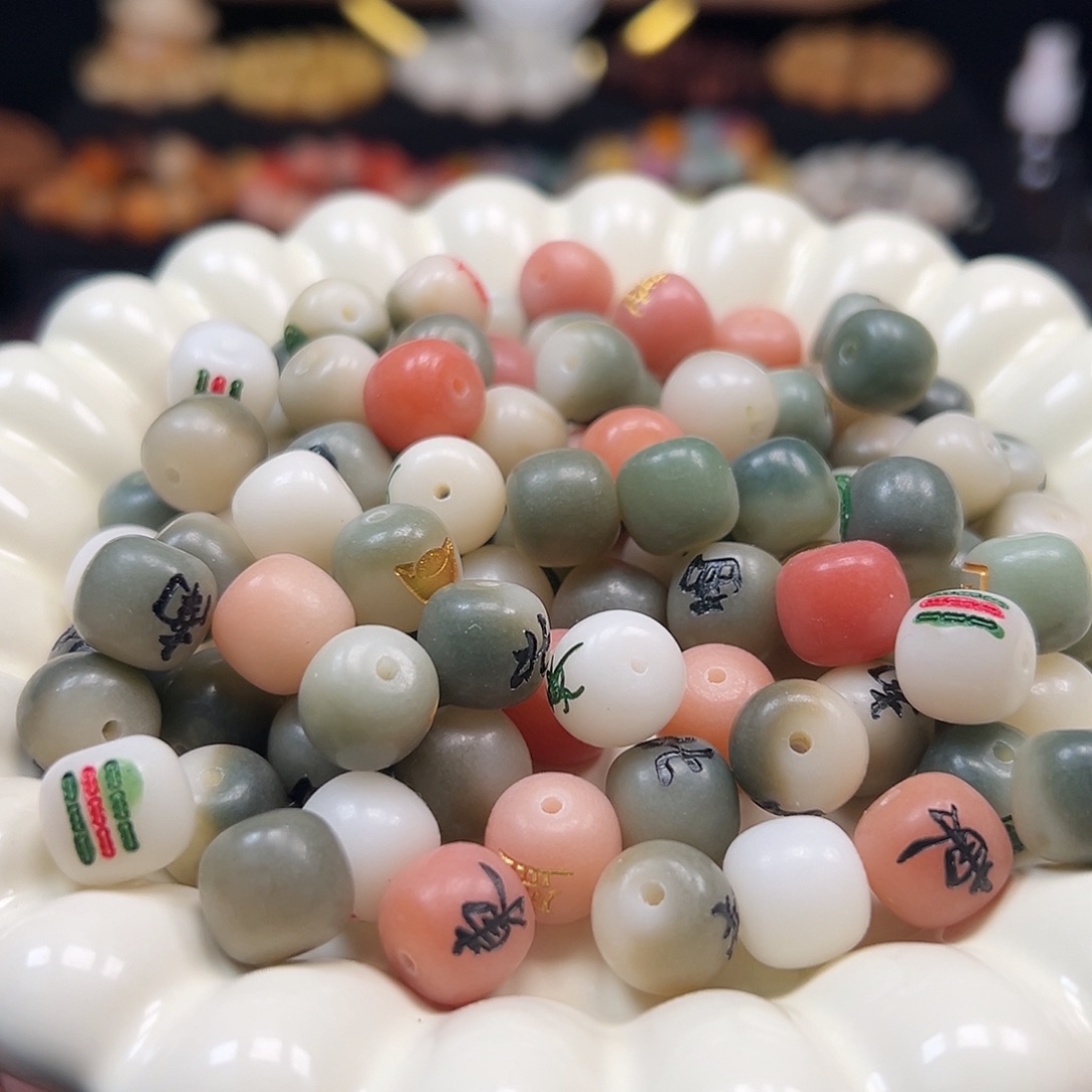 手串菩提根/象牙果微瑕卡12麻将混40颗