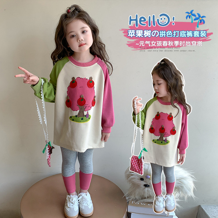  9  套装韩版秋季印花女童中小童