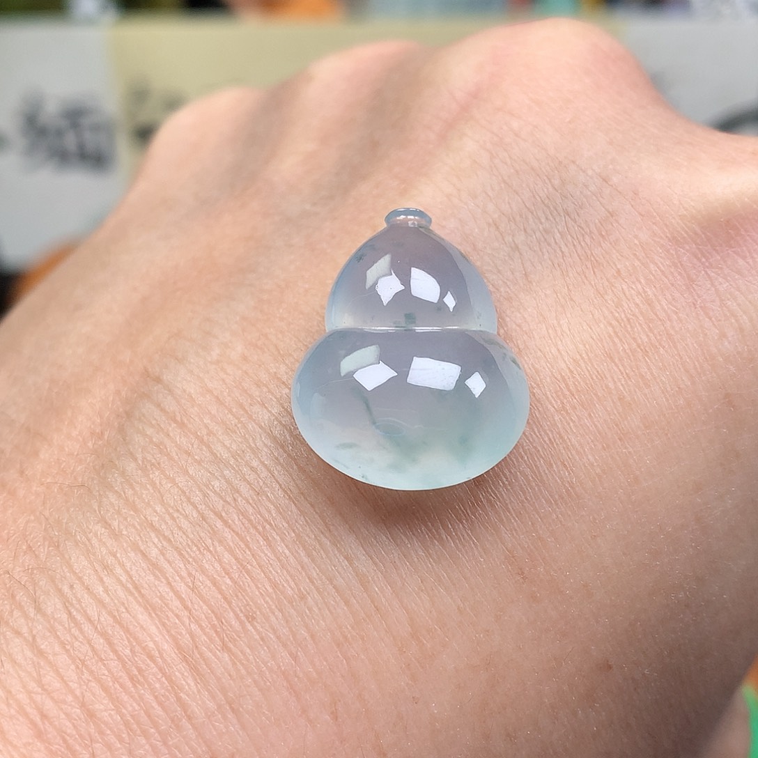 翡翠裸石缅甸天然A货翡翠冰种葫芦