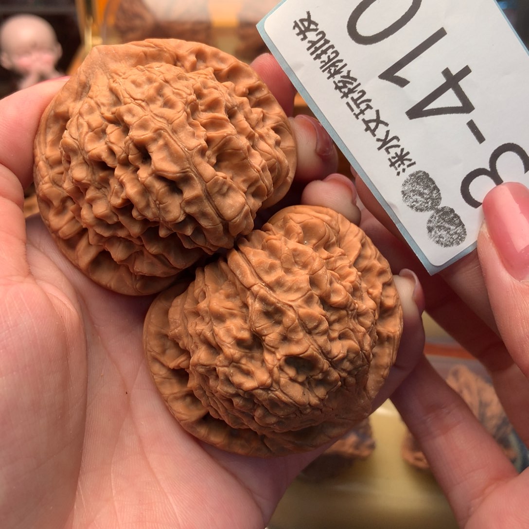 文玩核桃把件53官帽