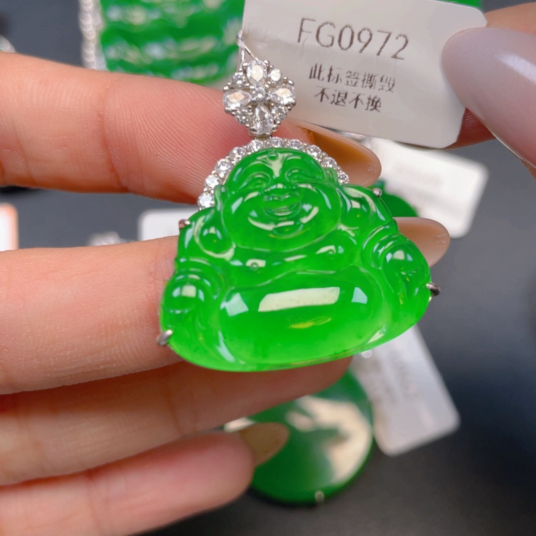 【闪购商品】颈饰银S925镶嵌翡翠翡翠