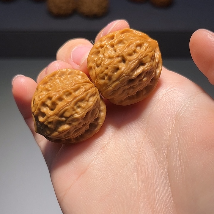 文玩核桃把件野白355