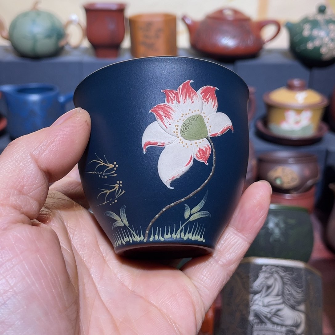 原矿紫砂手工主人杯