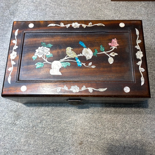 大号镶嵌喜鹊收纳盒首饰盒