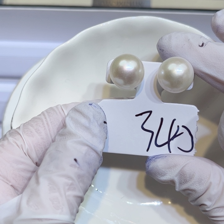 淡水珍珠耳饰银S925镶嵌