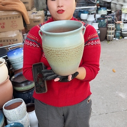 口20高23瑕疵盆子。