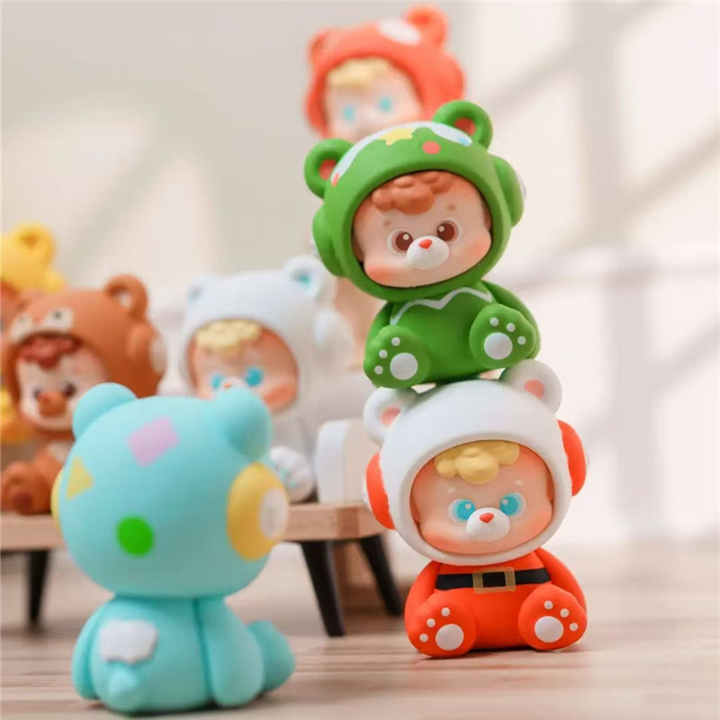 可可【拆盒】diudiu你的小熊2代冬日系列萌粒（许愿）潮玩盲盒代拆