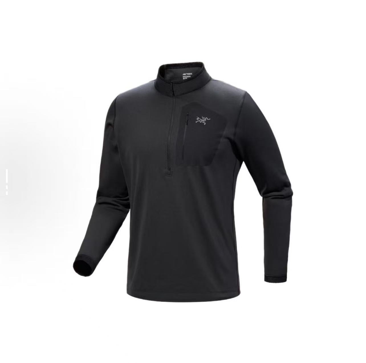 始祖鸟新款 RHO SV 立领保暖半拉链抓绒衣 男款