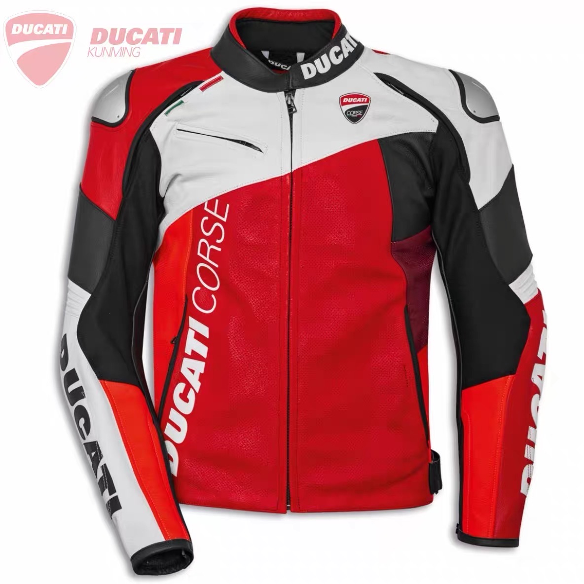 杜卡迪丹尼斯联名Corse C6皮衣 摩托车机车骑士防摔骑行皮革外套