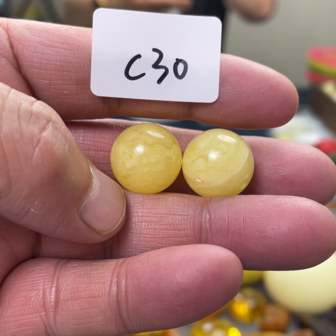 手链琥珀未镶嵌大*