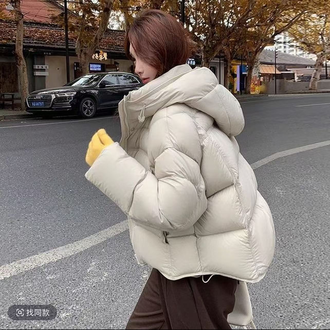 2506#{有运补}冬季女短款泡芙棉服2025新款连帽面包服宽松棉服厚