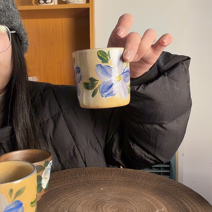 凹***曼手捏手绘景德镇陶瓷