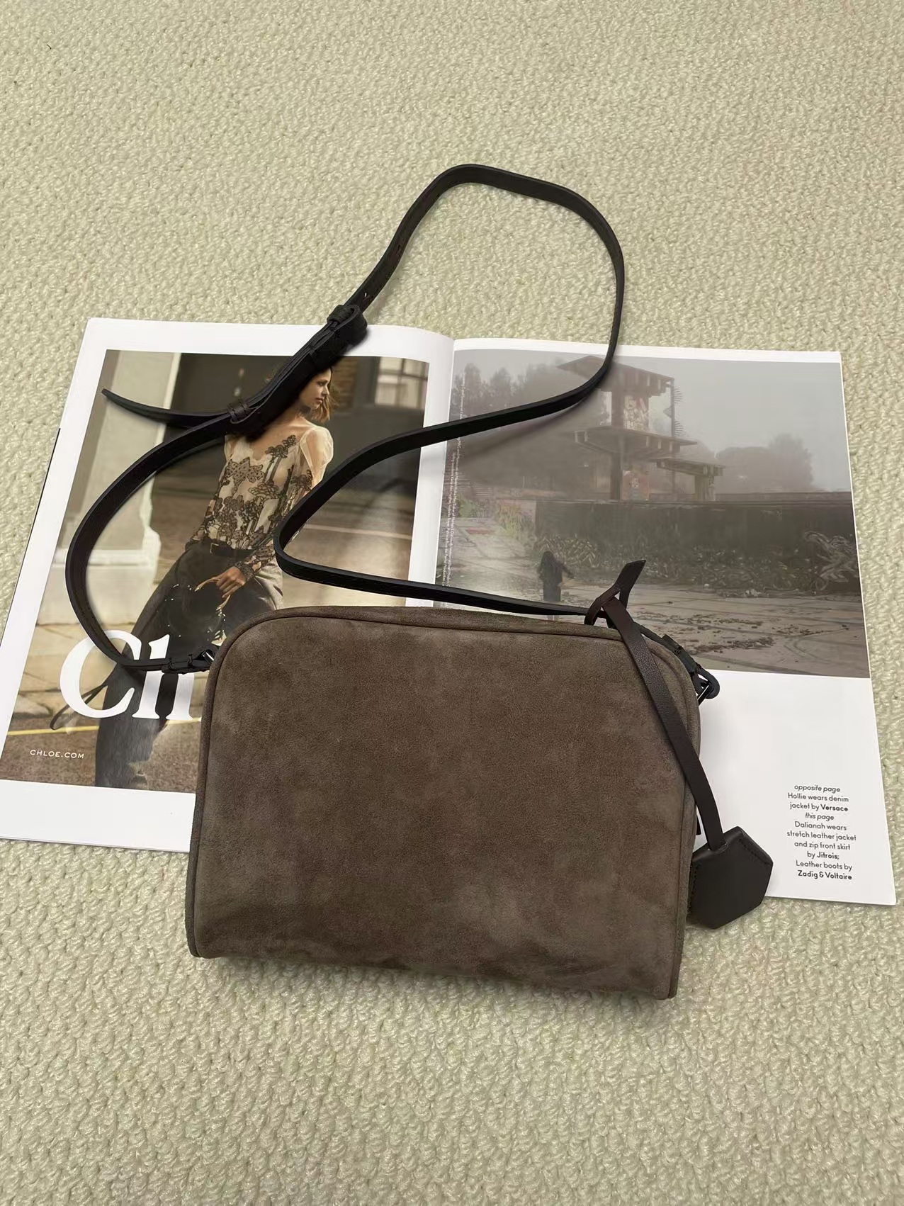 【京盛高定】羊京绒单肩包绒感细腻小方包单肩便携斜挎包潮流包韩版