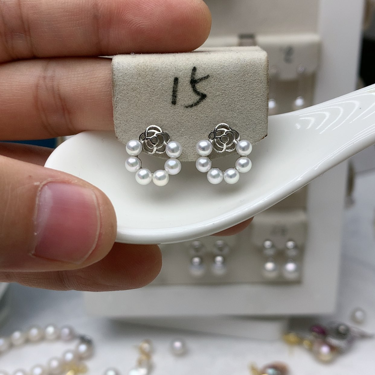 【闪购商品】淡水珍珠耳饰银S925镶嵌