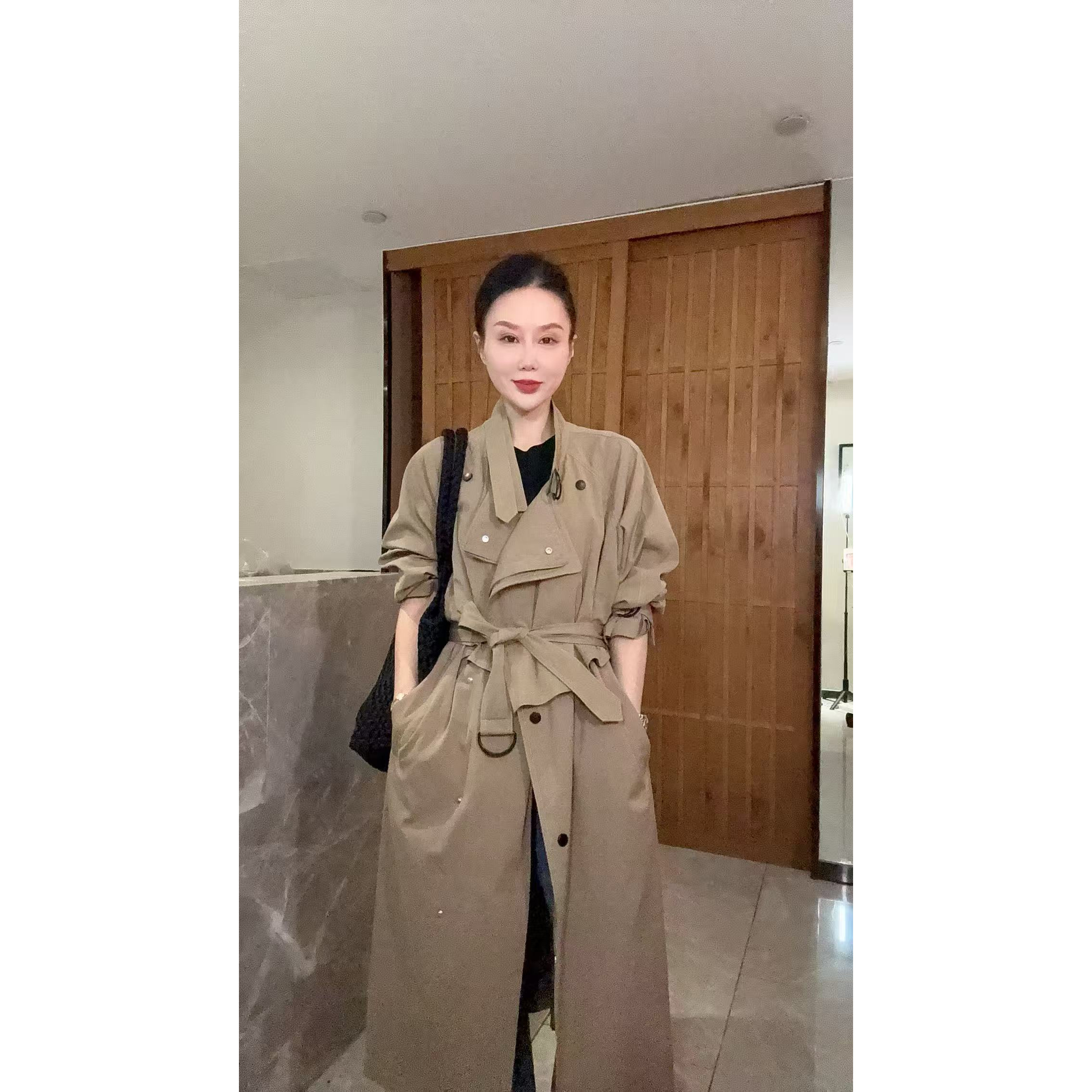 【那尚新品】秋装新款气质简约时尚风衣外套