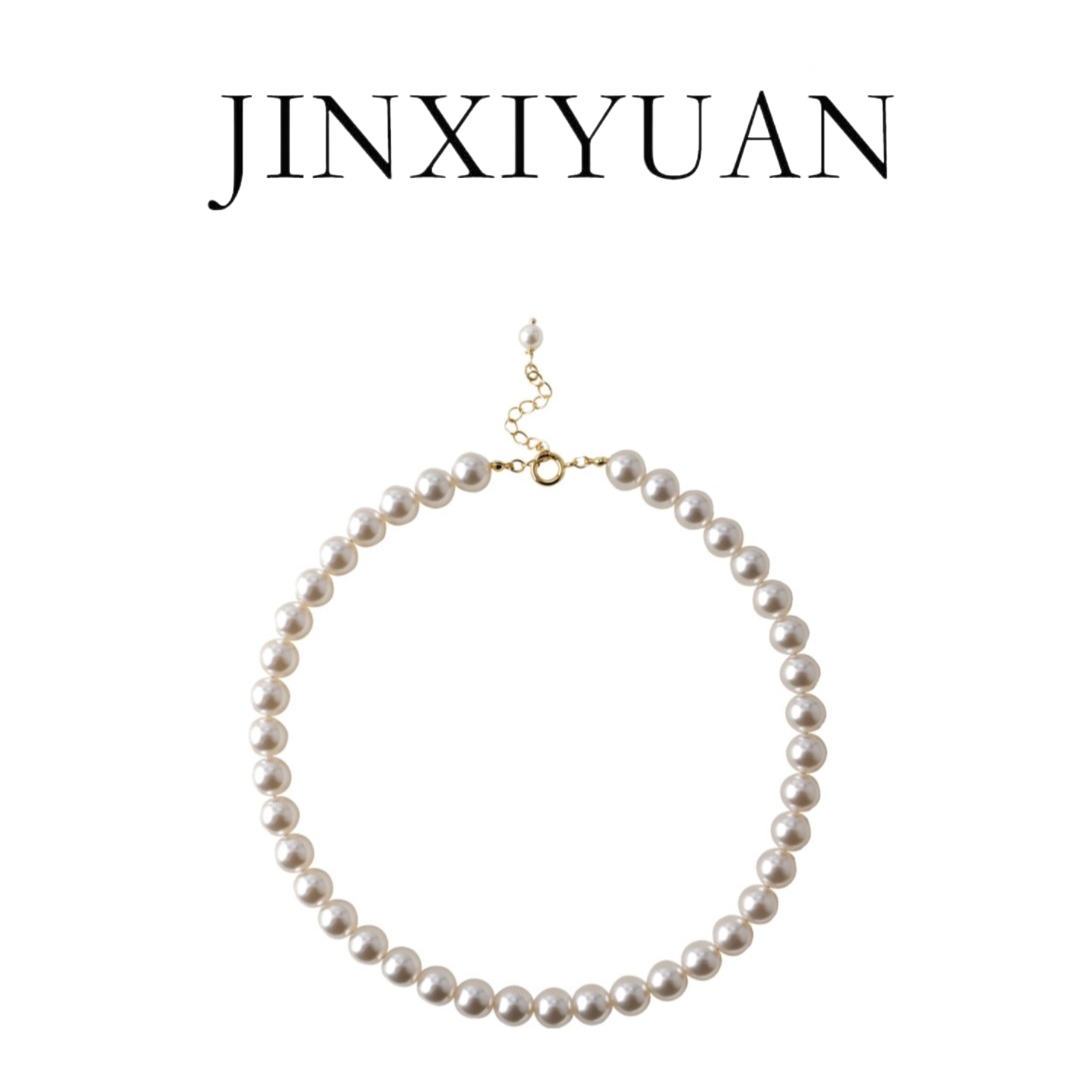 铜合金项链 JINXIYUAN/瑾熙媛 气质小泡珠项链女王珠串E024