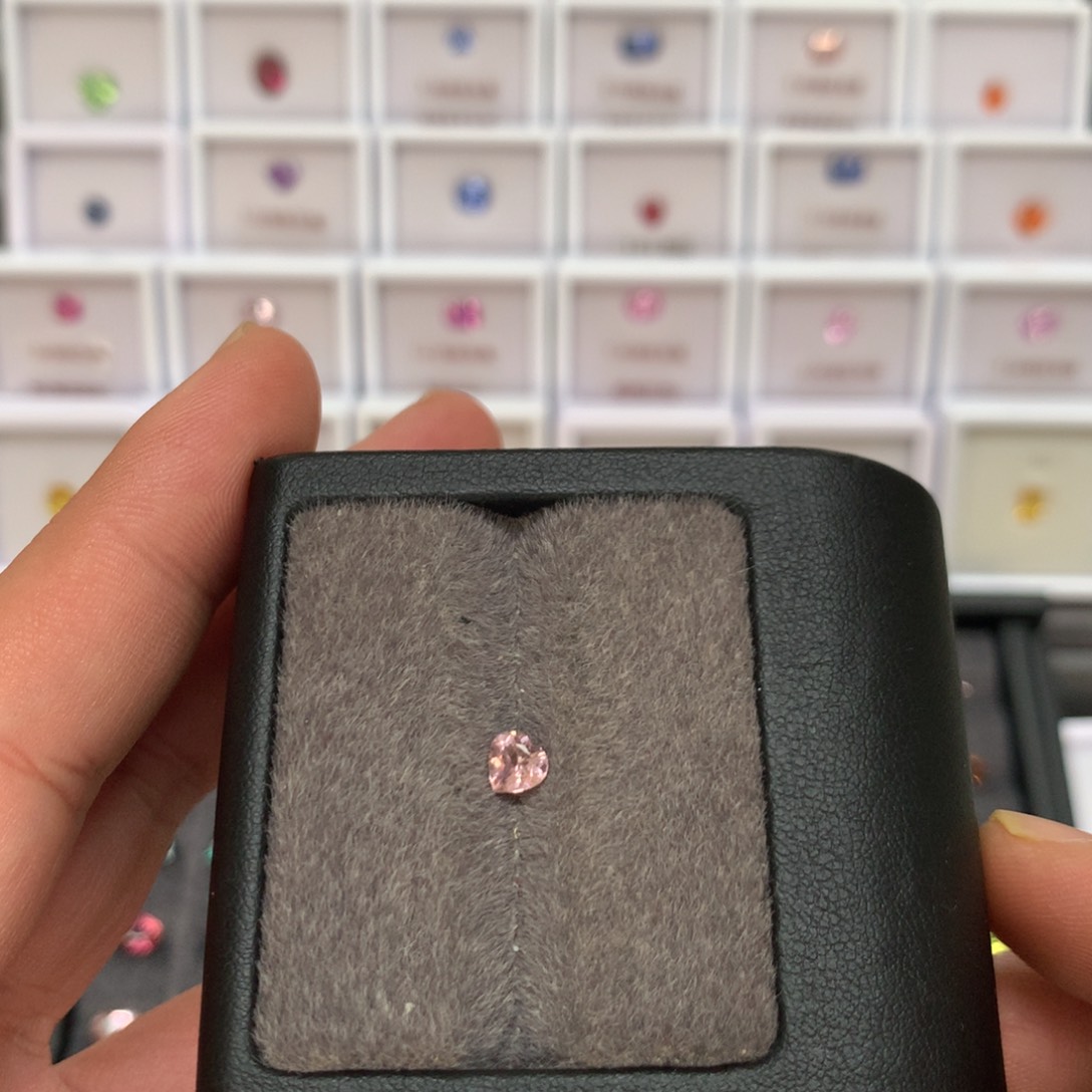 碧玺珠宝半成品未镶嵌心5尺码货